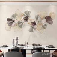 Bedroom Three-dimensional Restaurant Pendant Simple Light Luxury Background Ginkgo Leaf Wall Chinese