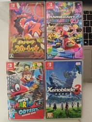 Nintendo Switch 遊戲 孖寶賽車 Mario Kart 異度神劍 Mario Odyssey 寵物小精靈 朱