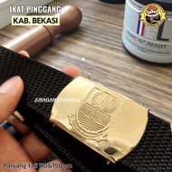 Brass belt with BEKASI Regency logo Bekasi belt/ brass belt with regional logo