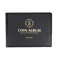 240 Pockets Coin Collection Holder Penny Album Gifts Coin Collecting Album 10 Pages Coin Collection 