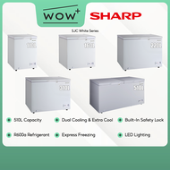 Sharp SJC Series Chest Freezer - 110L-510L (White), Featuring R600a Refrigerant Dual Cooling &amp; Extra Cool