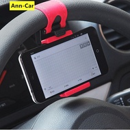 Car Holder Mini Steering Wheel Clip Mount Cell Phone Mobile Holder Universal Support Bracket Stand