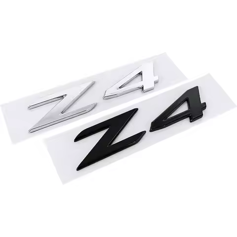 ABS Car Rear Trunk Emblem Body Sticker Z4 Letters Badge for BMW X1 X2 E30 E38 E39 E46 E60 E61 E34 X3