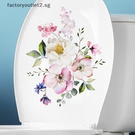 factoryoutlet2.sg Various Green Plants Flowers Wall Sticker Bathroom Toilet Decor Decals Living Room Cabinet Home Decoration Self Adhesive Mural Hot