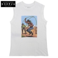 Maison Margiela 牛仔背心，牛仔印花TOP，男款，白色，XS碼，S51GC0525，2024