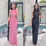 2-Piece Set Long Tight-Fitting Dress