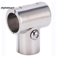 Stainless Steel 90° T Connector for Boat Hand Rails, 1in ID, Separable Tee Tube Pipe Fitting