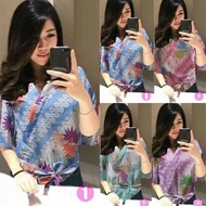 Blouse kimono batik pastel Women's batik Clothing