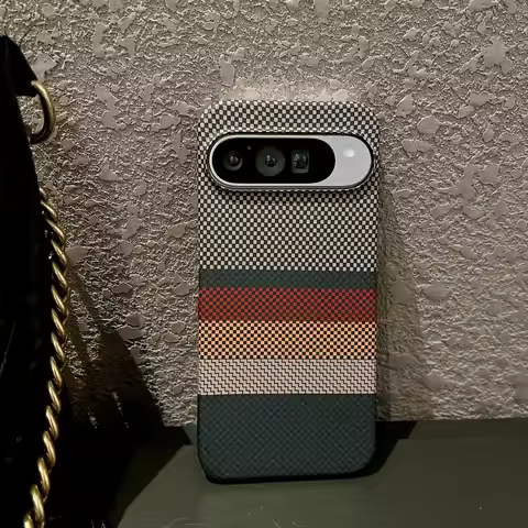 Ultra Thin Carbon Fiber Texture Plastic For Magsafe Magnetic Case For Google Pixel 7 8 10 9 Pro XL 9