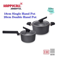Happycall Monovel Non Stick Coating IH Induction Pot Granite Series 2 PCS A Set /18 single Hand(2.1L