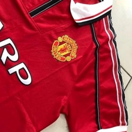 Terbaru Jersey Baju Bola Retro Mu Home 1998/1999 + Nameset Grade Ori Original