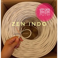 PUTIH Utp Cat6 Cat 6 23 AWG LAN cable, White, 305 meters long, 305M