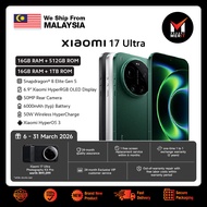 Xiaomi 17 Ultra 5G Smartphone | Snapdragon 8 Elite Gen 5 | 6.9" AMOLOED Display | Triple Camera 50MP