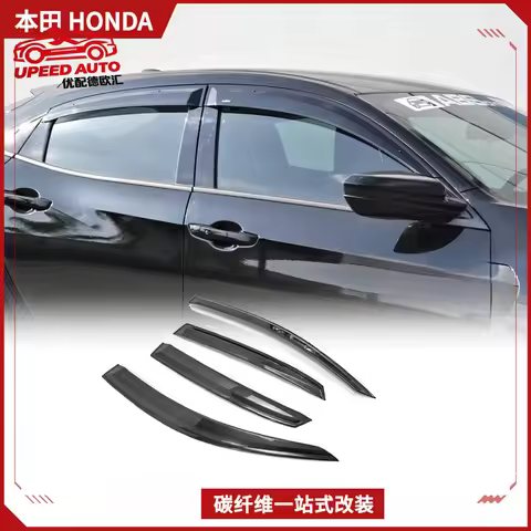Suitable for Honda Civic TYPE R carbon fiber modification parts FK8 FK7 car , rain and sun window vi