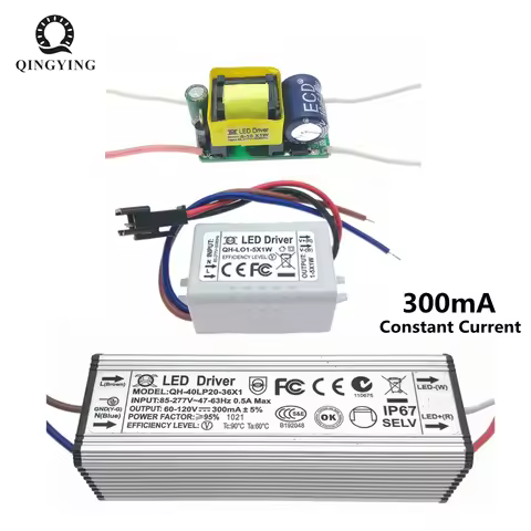 LED Driver 300mA 1-5W 6-10W 7-20W 20-36W LED Constant Current Driver Power Unit Supply For LED Bulbs