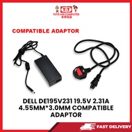 A03 DELL DE195V231 ADAPTER 195V2.31A  4.55*3 COMPATIBLE ADAPTOR