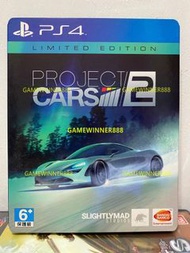 《今日快閃價》（中古二手）PS4遊戲 賽車計劃2 PROJECT CARS 2 港版中英文 鐵盒限量版