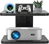 BiJun Floating Entertainment Center Shelves, Floating TV Cable Box Shelf Projector Speaker Shelf Wal