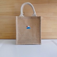 【Q-cute】袋子系列-黃麻袋A6-可愛圖案-加字/客製化