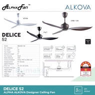 ALPHA Alkova Delice Ceiling Fan 3 Blades (52")