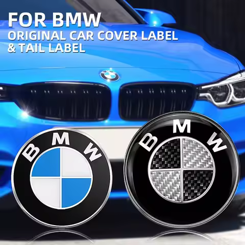 45/74/82mm Car Front Hood Emblem Rear Trunk Badge For BMW E39 E46 E90 E91 F30 F31 G20 E39 E60 E61 F1