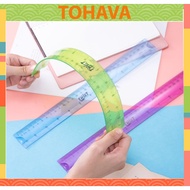 Beautiful 20cm flexible ruler, super flexible plastic ruler