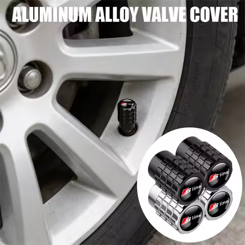 4pcs Metal Wheel Tire Valve Air Stem Cap Covers For Audi A3 A4 A4L A5 B3 B4 B5 B6 B7 B8 RS3 Quattro 