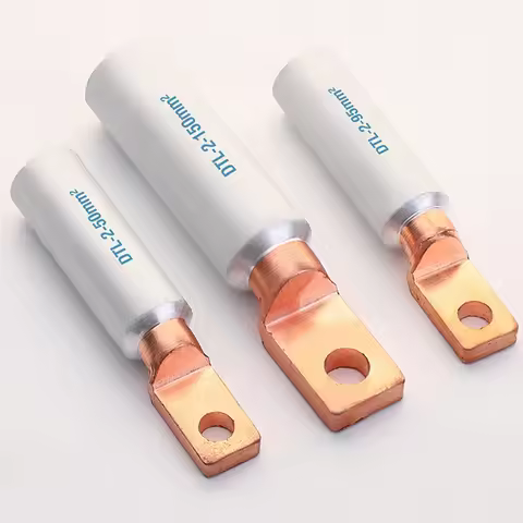 DTL-2 Aluminum Copper Lugs Terminal Wire Connector Cable Crimp Terminals DTL-2-10/16/25/35/50/70/95/