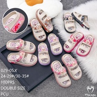 Girls' Let Slop Sandals 2 Tires Bear Crown Motif Super Soft Pretty Cute Contemporary Imported Mokaya
