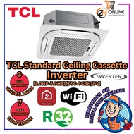 [NEW] TCL 2.0HP-5.0HP Standard Ceiling Cassette Inverter Aircond R32 Built-In WiFi Airconditioner TC