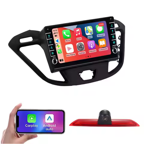 8inch Android Auto Car radio Bluetooth Carpaly GPS Navigation+AHD reverse camera For Ford Transit MK