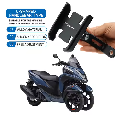 Alloy Motorcycle Cell Phone Support Bracket Mirror Mount Navigation Stand For Tricity 125 155 Tricit