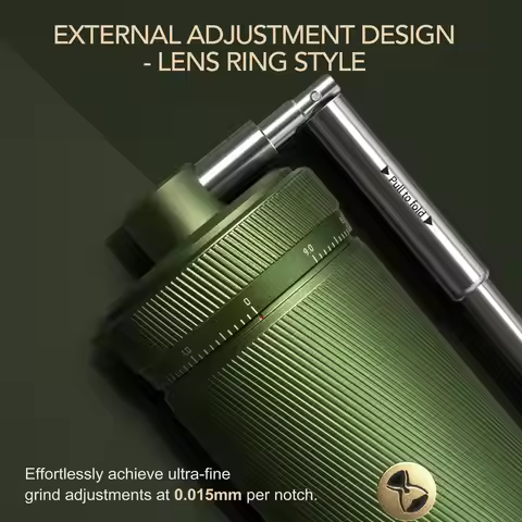 TIMEMORE Chestnut S3 Manual Coffee Grinder Foldable Handle 0.015mm High Precision External Calibrati