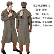 Halloween Sherlock Holmes cos Costume Children's Costume Adult Detective Clothes Movie Character Det