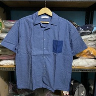 Inherit Japan S/S Shirt biru Size L 68x59