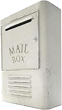 Mailbox Cast Iron Drop Box Large Capacity Wall Mount Post Box for Curbside Outdoor Parcel Box Vintage Suggestion Box