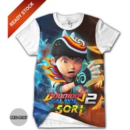 Boboiboy T-Shirt Adult 3D Printing Children's Clothes Boboiboy Fire Element REG-R197