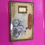 Public gold 0.5 gram kids on bicycles