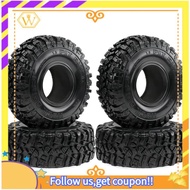 【W】4pcs Metal 1.9 Beadlock Wheels and Tires Set 108mm for 1/10  SCX10  TRX4 TRX6 VS4-10 Gen8 7 MST  