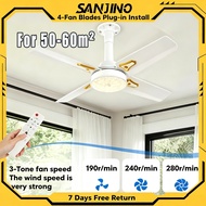 32-inch chandelier fan with light, timer, suitable for kitchen/bedroom/living room, DC motor ceiling