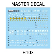 20260705 MASTER Water Slide Decal Suitable for H103 HG HGUC 1/144 RGM-79SP GM Sni per II 2 () (No fi