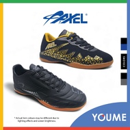 AXEL 9820-9793-9798 Men 3D Embossed Knitted Fabric PU Leather Indoor Court Futsal Shoes