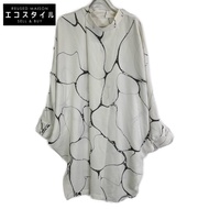 三宅一生 白色 IM13FH012 魷魚外套洋裝配頭巾（2 件組）