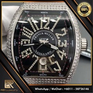 [TOP QUALITY] FM VANGUARD YACHTING V45 BLACK DIAL DIAMOND  MEN WATCH AUTOMATIC JAM TANGAN LELAKI LUXURY