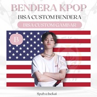 AMERICAN FLAG KPOP JINHWAN IKON KPOP POSTER/ KPOP FLAG/ Kim Jinhwan KPOP Tapestry/ Kpop Tapestry/