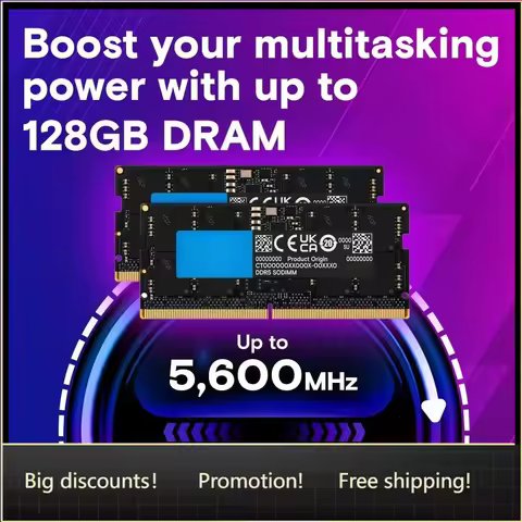 Bestseller Bestseller 64GB DDR5 RAM, 5600MHz (or 5200MHz Or 4800MHz) Laptop Memory Kit, SODIMM 262-P