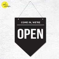 Open Close Signage Board Acrylic UV Print Open Close Board