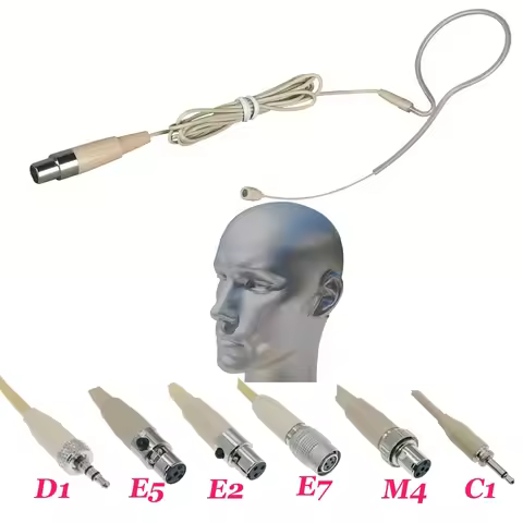 SM78 Skin Earset Headset Microphone For Sennheiser 3.5mm Shure TA4F AKG 3Pin Wireless Sing Speech Ka