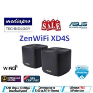 ASUS XD4S 2-pack ZenWiFi Whole Home Mesh WiFi 6 System (2 Pack) Extendable Router, AiMesh ( XD4 ) Asus Singapore Warrant