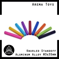 M3 35mm Knurled Standoff Aluminum Alloy Anodized Spacer M3x35mm M3x35